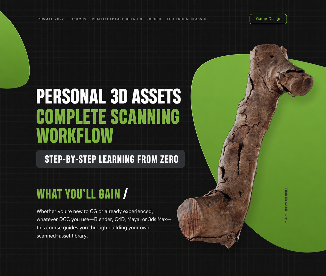 Personal 3D asset scanning masterclass overview